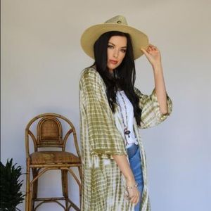 NWT Green Tie Dye Duster